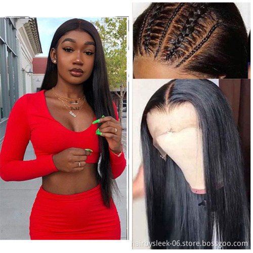 Rebecca 28 inches Transparent 13x4 Lace Front Human Hair Wigs Bone Straight Lace Front  Remy HD Lace Frontal Wig for black woman